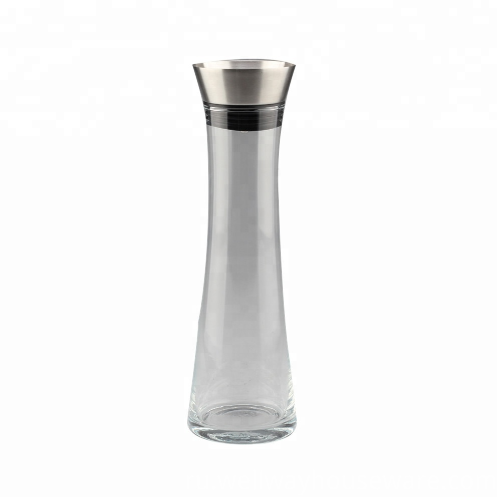 Стеклянный кувшин с крышкой из нержавеющей стали Glass Water Pitcher With Stainless Steel Lid